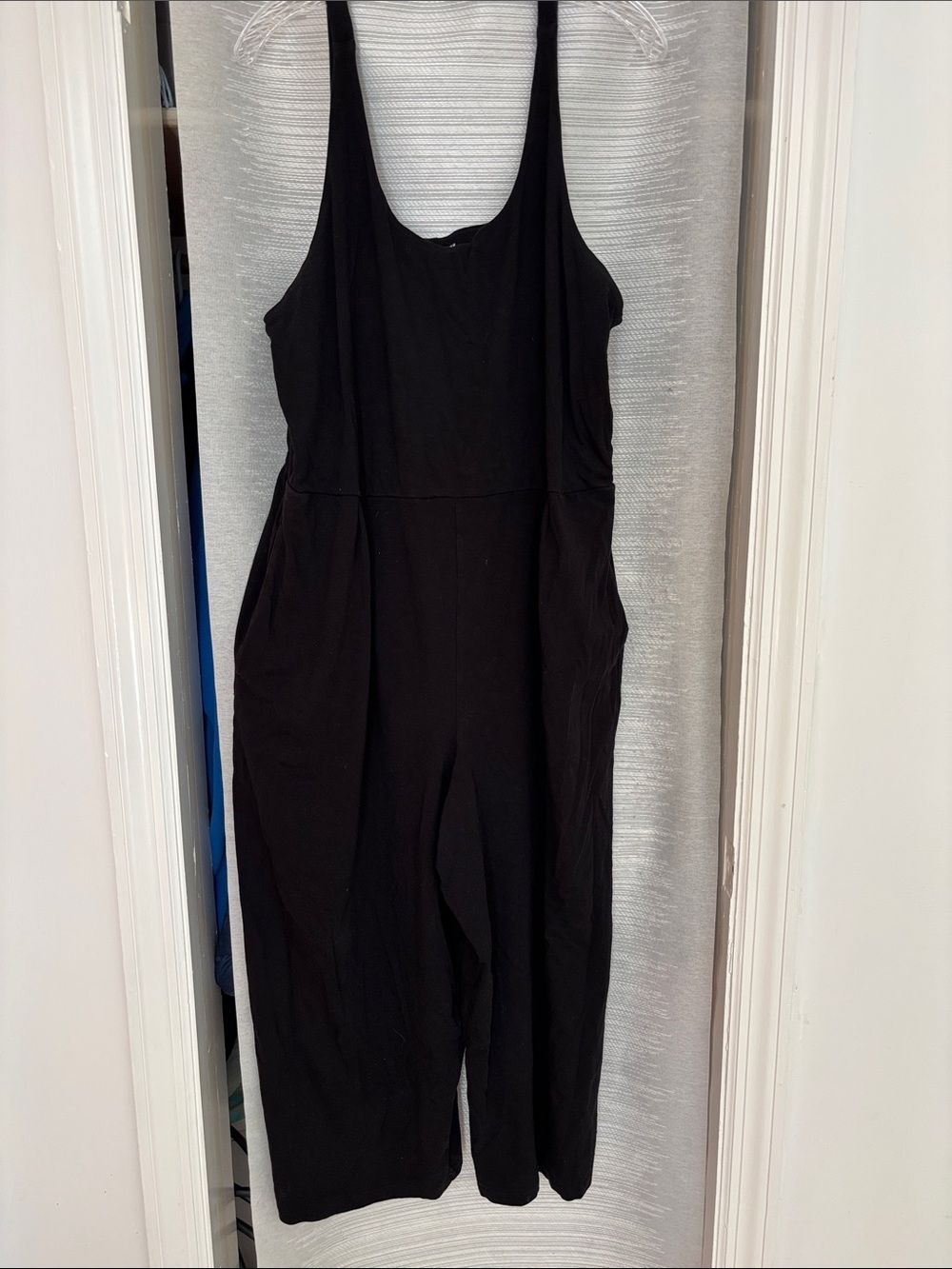 Eileen Fisher Black Sleeveless Wide-Leg Jumpsuit